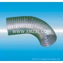 Conduit flexible de haute qualité semi-rigide en aluminium pour ventilation